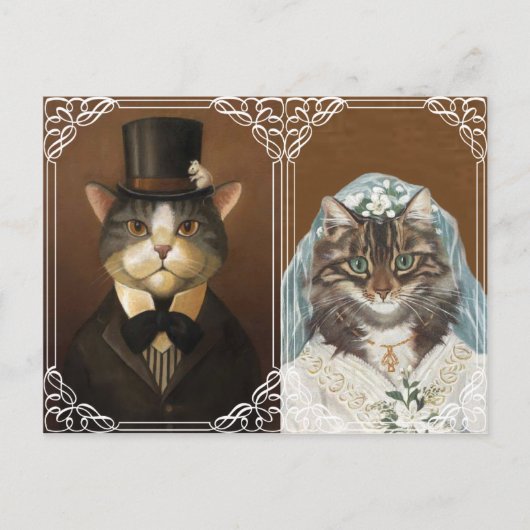 Carte Postale Faire-part enregistrer la date (Devant)