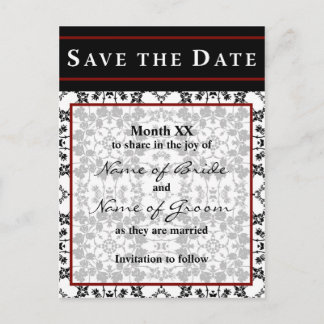 Carte Postale Faire-part Enregistrer la date