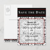 Carte Postale Faire-part Enregistrer la date (Devant / Derrière)