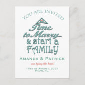 Carte Postale Faire-part Enregistrer la date (Devant)