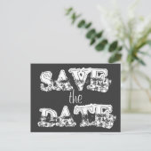 Carte Postale Faire-part Enregistrer la Date (Debout devant)