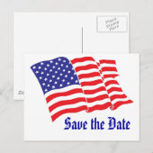 Carte Postale Faire-part Enregistrer la date (Devant / Derrière)