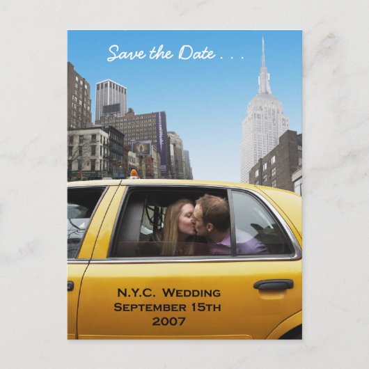 Carte Postale Faire-part Enregistrer la Date (Devant)