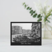 Carte Postale Faire-part Enregistrer la date (Debout devant)