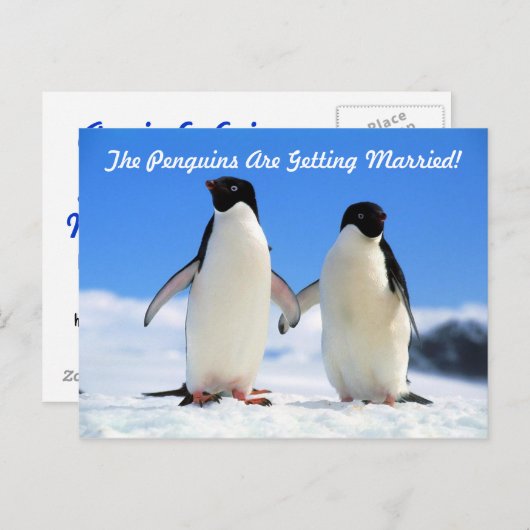 Carte Postale Faire-part Enregistrer la date (Devant / Derrière)