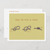 Carte Postale Faire-part enregistrer la date (Devant / Derrière)