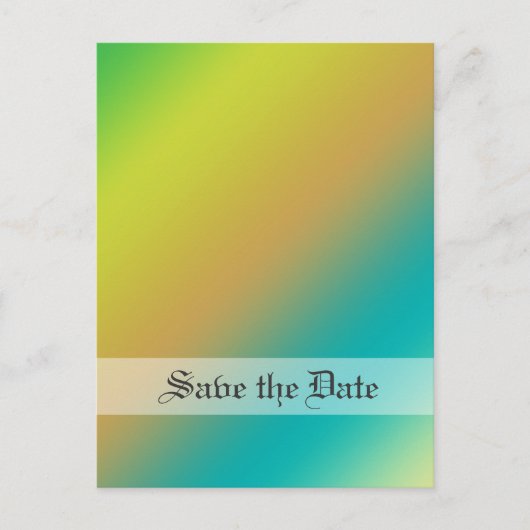 Carte Postale Faire-part enregistrer la date (Devant)