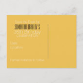 Carte Postale Faire-part Enregistrer la date 35e anniversaire Fleurs de pri (Dos)