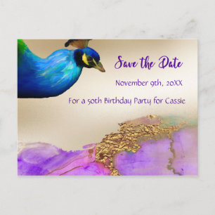 Carte Postale Faire-part Enregistrer la date 50e anniversaire Conception de