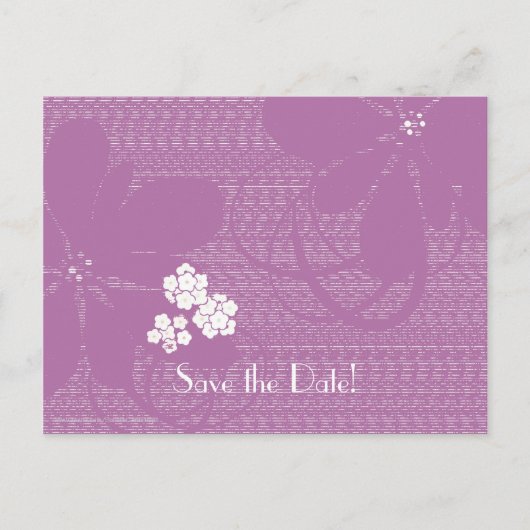 Carte Postale Faire-part Enregistrer la date 60e fête d'anniversaire Pastel (Devant)