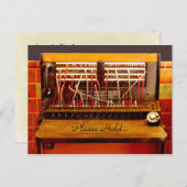 Carte Postale Faire-part Enregistrer la date 70e fête d'anniversaire Téléph (Devant / Derrière)