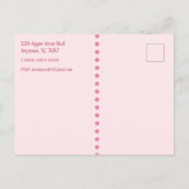 Carte Postale Faire-part Enregistrer la date 8ème anniversaire pour une fil (Dos)