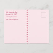 Carte Postale Faire-part Enregistrer la date 9e anniversaire pour une fille (Dos)