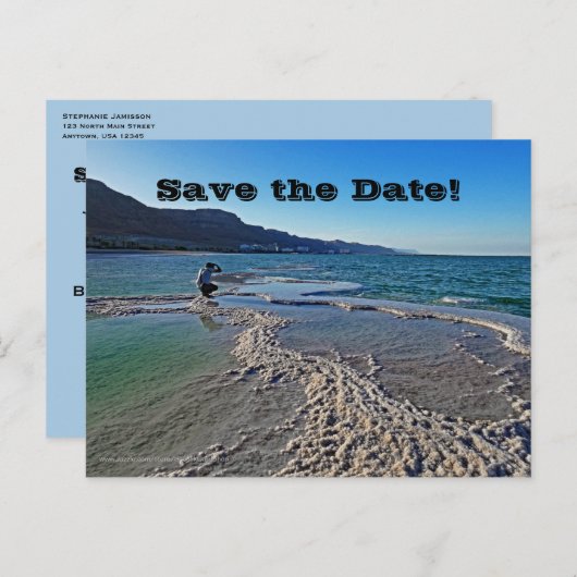 Carte Postale Faire-part Enregistrer la date Anniversaire Fête N'importe qu (Devant / Derrière)