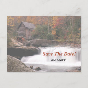 Carte Postale Faire-part Enregistrer La Date Automne Dans Le Mariage campag