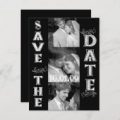 Carte Postale Faire-part Enregistrer la date avec vos photos (Devant / Derrière)