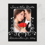 Carte Postale Faire-part Enregistrer la date avec vos photos (Devant)