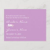 Carte Postale Faire-part Enregistrer la date avec vos photos (Dos)