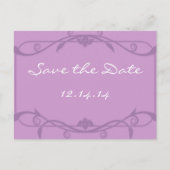 Carte Postale Faire-part Enregistrer la date avec vos photos (Devant)