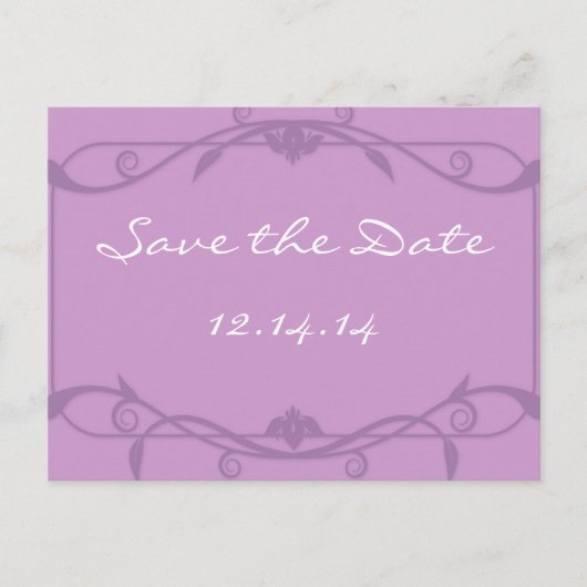 Carte Postale Faire-part Enregistrer la date avec vos photos (Devant)