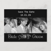 Carte Postale Faire-part Enregistrer la date avec vos photos (Devant)