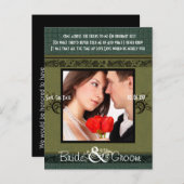 Carte Postale Faire-part Enregistrer la date avec votre photo (Devant / Derrière)