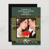 Carte Postale Faire-part Enregistrer la date avec votre photo (Devant / Derrière)