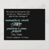 Carte Postale Faire-part Enregistrer la date avec votre photo (Dos)