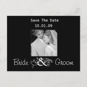Carte Postale Faire-part Enregistrer la date avec votre photo