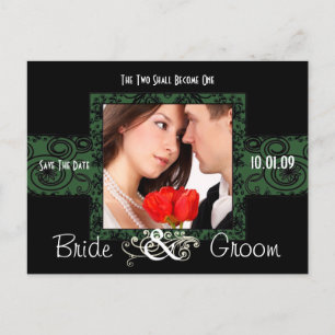 Carte Postale Faire-part Enregistrer la date avec votre photo