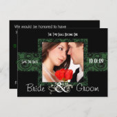 Carte Postale Faire-part Enregistrer la date avec votre photo (Devant / Derrière)