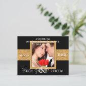 Carte Postale Faire-part Enregistrer la date avec votre photo (Debout devant)