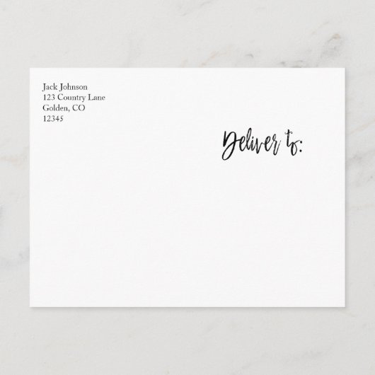 Carte Postale Faire-part Enregistrer la date Bourgogne Marsala Script moder (Dos)