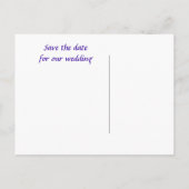 Carte Postale Faire-part ENREGISTRER LA DATE Bulldogs (Dos)