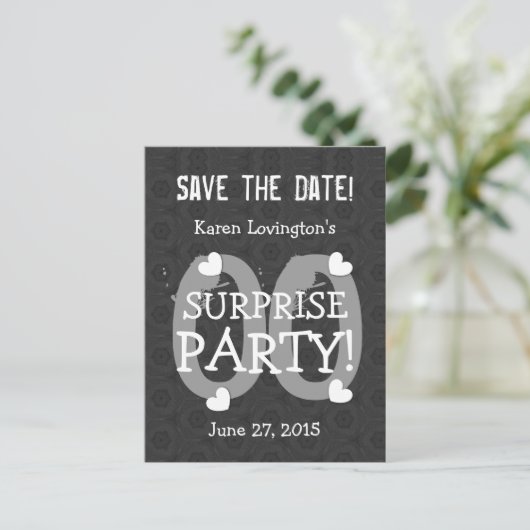 Carte Postale Faire-part Enregistrer la date chaque année Surprise Annivers (Debout devant)