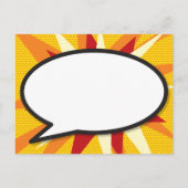 Carte Postale Faire-part Enregistrer la date Comic Book BOOM Modern Fun (Dos)