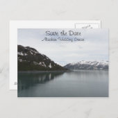 Carte Postale Faire-part Enregistrer la date croisière en Alaska (Devant / Derrière)