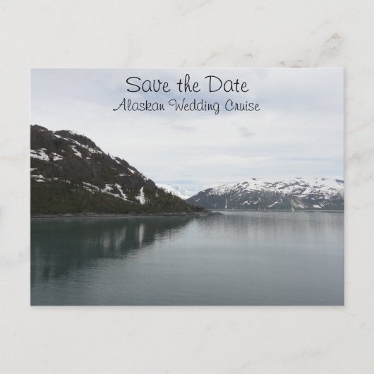 Carte Postale Faire-part Enregistrer la date croisière en Alaska (Devant)