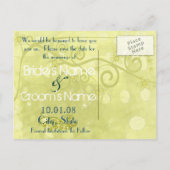 Carte Postale Faire-part Enregistrer la date - Customisé (Dos)