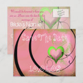 Carte Postale Faire-part Enregistrer la date - Customisé (Devant / Derrière)