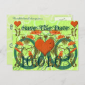 Carte Postale Faire-part Enregistrer la date - Customisé (Devant / Derrière)