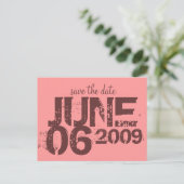 Carte Postale Faire-part Enregistrer la date - Customisé (Debout devant)