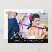 Carte Postale Faire-part Enregistrer la date de la XO Silver (Devant / Derrière)