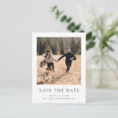 Carte Postale Faire-part Enregistrer la date de photo classique (Debout devant)