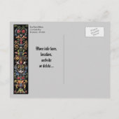 Carte Postale Faire-part Enregistrer la date Editable Medieval Illuminated  (Dos)