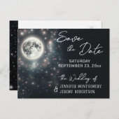 Carte Postale Faire-part Enregistrer la date étoile (Devant / Derrière)