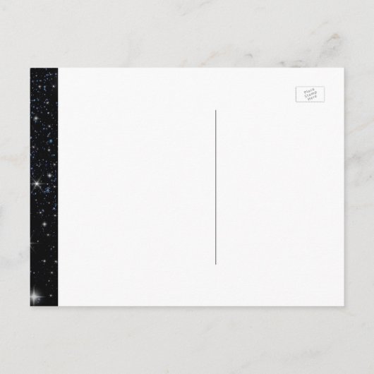 Carte Postale Faire-part Enregistrer la date étoile (Dos)