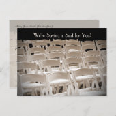 Carte Postale Faire-part Enregistrer la date fête du 50e anniversaire (Devant / Derrière)