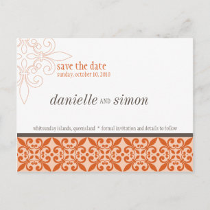 Carte Postale Faire-part ENREGISTRER LA DATE :: frais 1