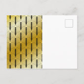 Carte Postale Faire-part Enregistrer la date Gatsby Mariage Art Déco Gold B (Dos)